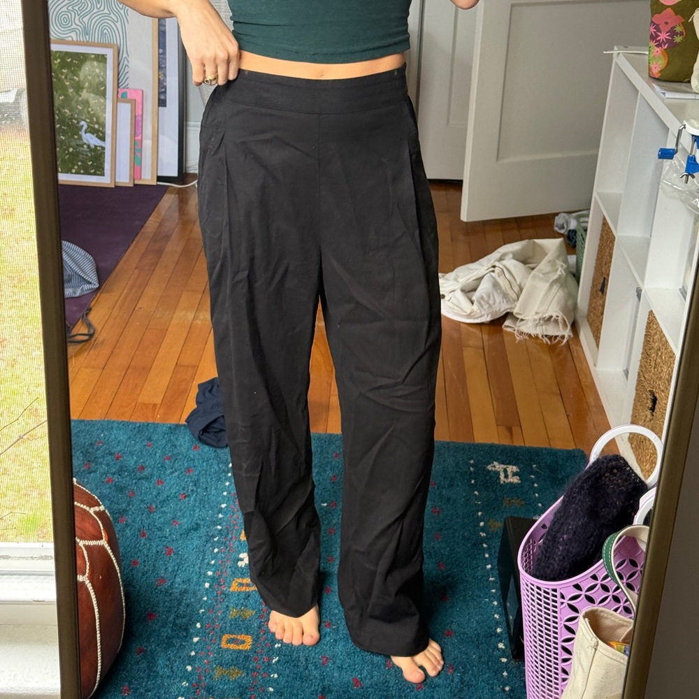 NWT MADEWELL Black Wide-Leg Women's linen Pants